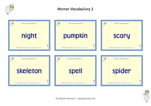 Horror vocabulary pack 1